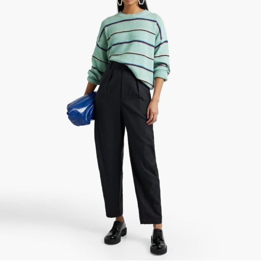 Isabel Marant black linen-blend Trousers - size 0
